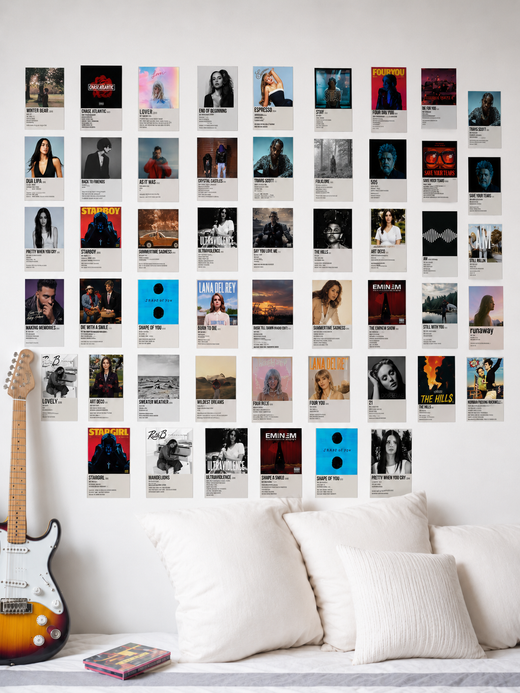 50 ULTIMATE | AESTHETIC MUSIC CARD COLLAGE KIT | PACK OF 50