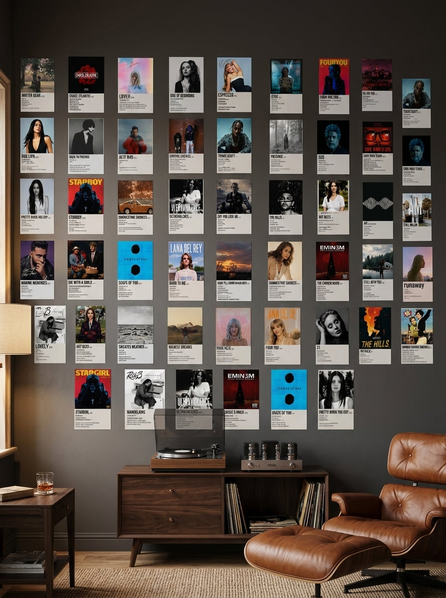 50 ULTIMATE | AESTHETIC MUSIC CARD COLLAGE KIT | PACK OF 50