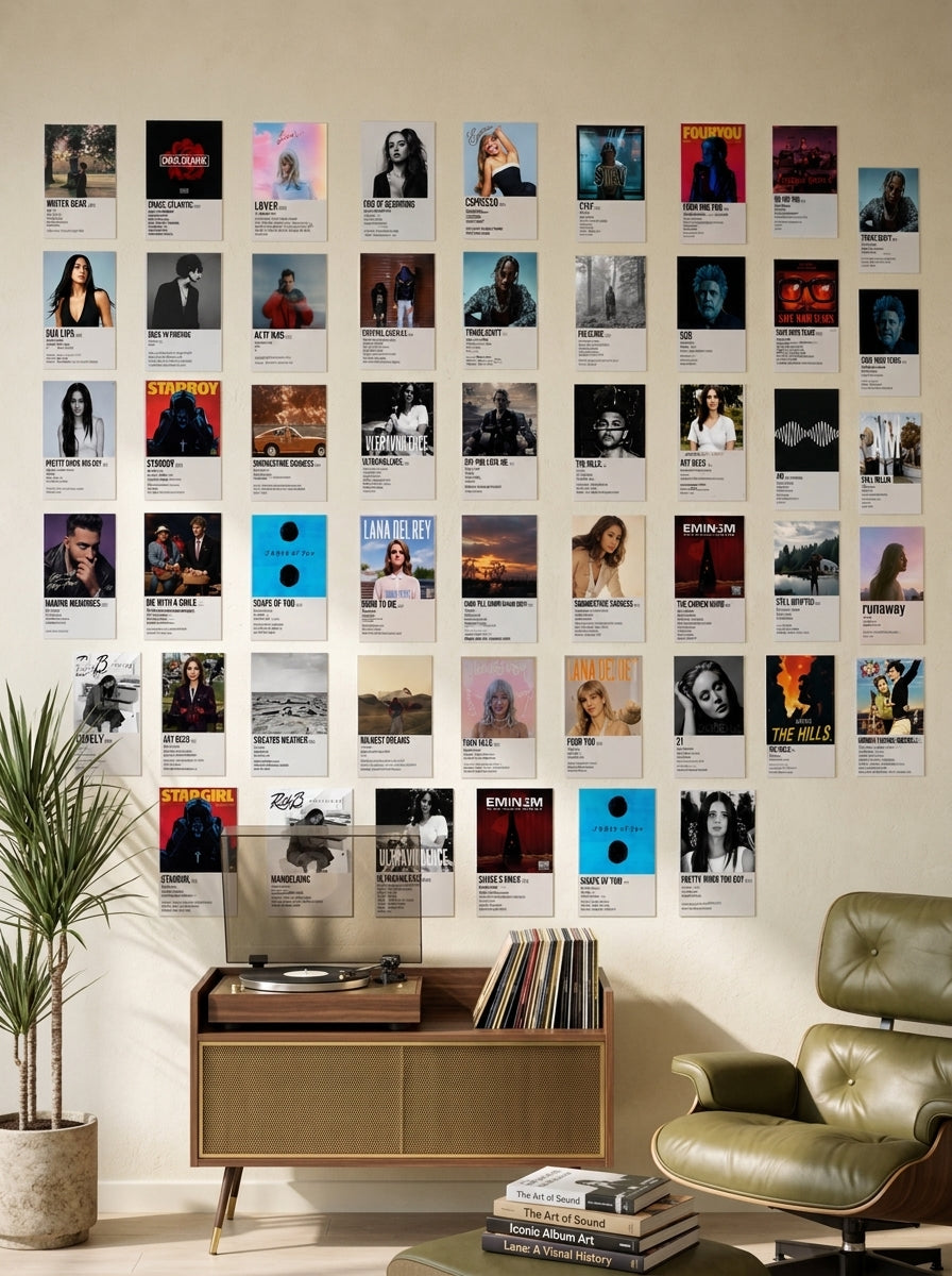 50 ULTIMATE | AESTHETIC MUSIC CARD COLLAGE KIT | PACK OF 50