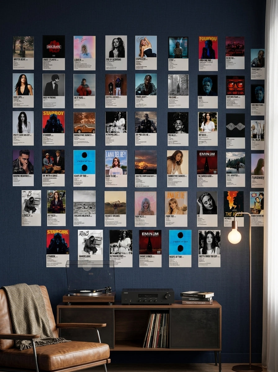 50 ULTIMATE | AESTHETIC MUSIC CARD COLLAGE KIT | PACK OF 50