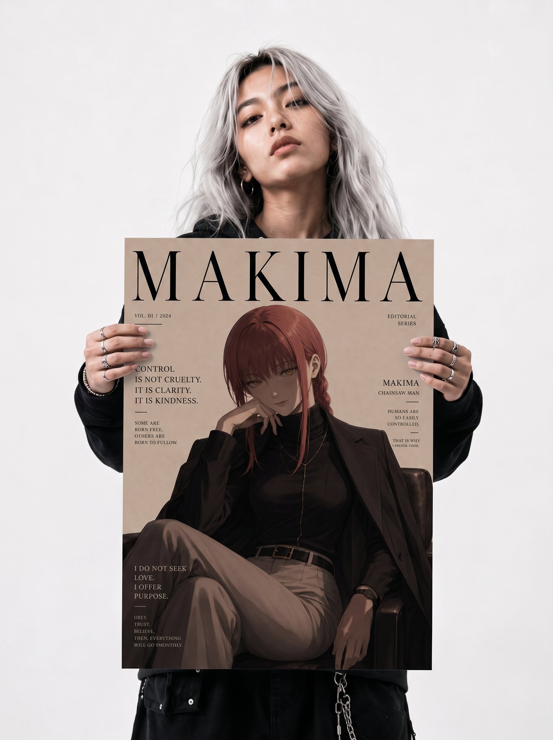 Makima Poster A4 And A3 Size | Graphic Design
